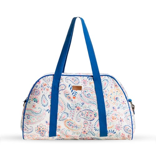 Maison d' Hermine Yoga Mat Duffle Bag Gym Tote Yoga Mat Carry Bag | Cylindrical bag for Woman Men Gifts Adjustable shoulder straps with Drawstring Water Bottle Pocket and zipper pocket - color: Indian Floral, style: Yoga Mat Duffle Bag