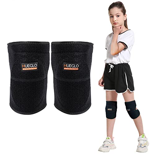 HUEGLO Dance Volleyball Knee Pads for Kids,Soft Cushion for Work,Small - color: Black, size: Small