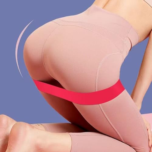 5 Pack Elastic Resistance Bands Set for Hip & Leg Workouts - Multi-Level Loop Exercise Bands for Home Gym, Yoga, Pilates & Strength Training