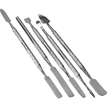 HTS 154S5 5 Pc Stainless Steel Spatula/Chisel Wax & Clay Sculpting Tool Set - size: 154S5 5 Pc Spatula/Chisel Set