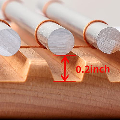 Energy Chimes Hand Bells Instrument: 3 Tone Wooden Chime Hand Percussion | 3 Notes Music Chimes Trio Set with Mallet for Yoga Meditation Sound Healing Rhythm Practice Teachers' Classroom Tools - color: Tone 3