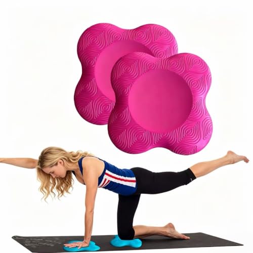 Yoga Knee Pad Cushion Extra Thick for Knees Elbows Wrist Hands Head Foam Yoga Pilates Work Out Kneeling pad - color: rosered