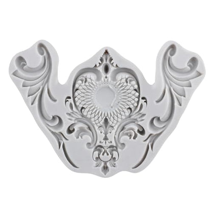 Baroque Scroll Relief Polymer Clay Molds Baroque Silicone Mold | Epoxy Resin Casting DIY Crafts Air Dry Polymer Crafts Supplies Clay Tools - color: Style J