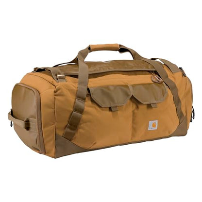 Carhartt Heavy Haul Utility Duffel Bag's, Water-Resistant Packable Bag for Jobsite, Gym, and Travel - color: Carhartt Brown, style: 75l