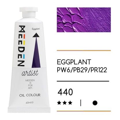 MEEDEN Artist Grade Oil Paint: Eggplant - 60ml/2oz Tube | Professional Art Paints and Supplies for Canvas Painting - color: Eggplant, size: 2 Fl Oz (Pack of 1)