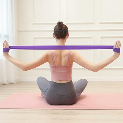 Yoga Resistance Bands, Light to Medium Heavy Tension for Stretching and Home Workouts