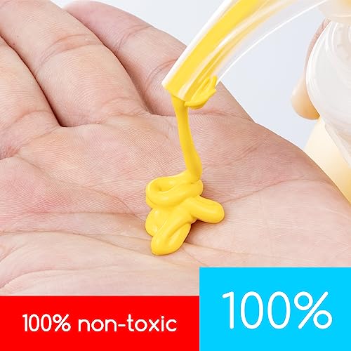MEEDEN Mid Yellow Acrylic Paint with Pump Lid, 1/2 Gallon (2L /67.6 oz.) Soft Body Non-Toxic Rich Pigment Color, Perfect for Art Class, Wall Painting, Painting Party & Creative DIY - color: Mid Yellow