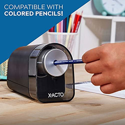 X-ACTO XLR Electric Pencil Sharpener Black (ELM1818X) 1 Count (Pack of 2) - size: 1 Count (Pack of 2)