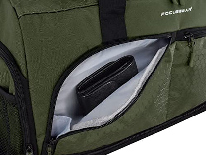 Ultimate Gym Bag 2.0: The Durable Crowdsource Designed Duffel Bag with 10 Optimal Compartments Including Water Resistant Pouch - color: Green, size: Medium (20")