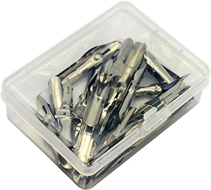 Gullor A Bunch of Nibs for Comic Dip Pen, Assorted Calligraphy Dip Pen Nibs, Various Sizes and Shapes, 18 Nibs in Box - style: 18 Pieces