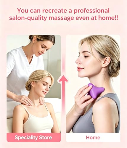 Trigger Point Massage Tool, 3" × 2.6", Deep Tissue Manual Massage Ball for Muscle Knots & Myofascial Release, Physical Therapy Tool for Plantar Fasciitis, Foot Hand Hip & Back Soreness Relief - color: Purple