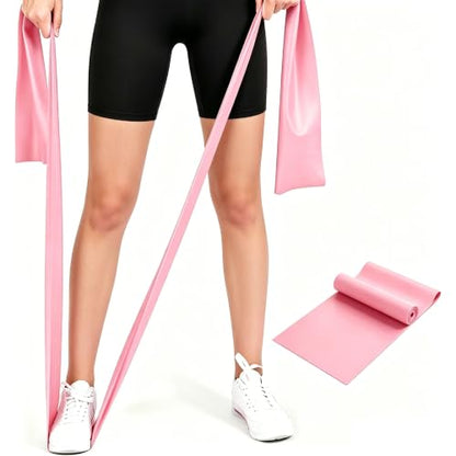 Resistance Bands for Working Out, Physical Therapy, Yoga & Pilates - color: Pink