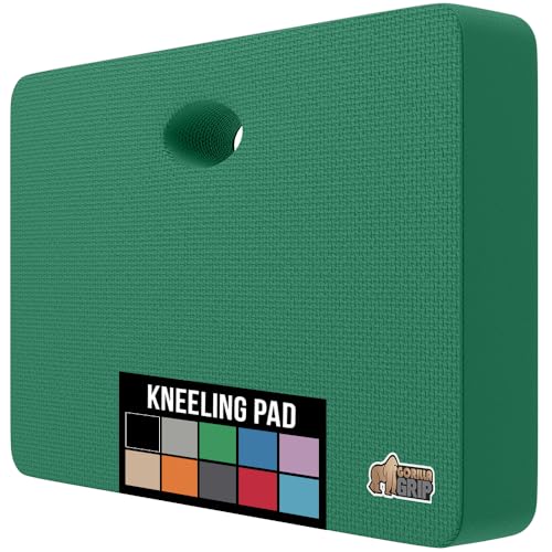 GORILLA GRIP® Extra Thick Foam Kneeling Pad for Gardening, 17.5x11 Grass - color: Grass
