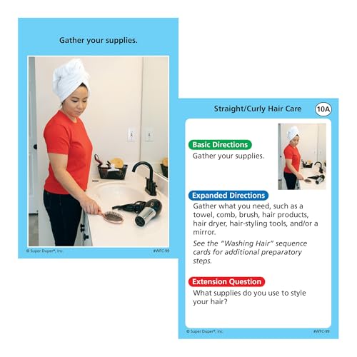 Super Duper Publications | Webber® Activities of Daily Living Photo Sequencing Cards | Educational Learning Resource for Children