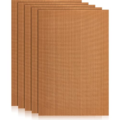 Honeydak 5 Pack Polymer Clay Oven Mat Non Skid Mat, 7.9 x 11.8 Inches | Safe Work Mat, Polymer Clay Bake Tool, Oven Liners, DIY Crafts Projects