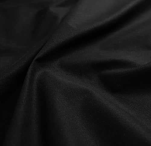 AK Trading CO. | Premium 10oz Black Cotton Duck Canvas Fabric | Heavyweight | 60'' Wide | Arts & Crafts, Upholstery, Home Projects - 2 Yards - color: Black, size: 2 YARDS