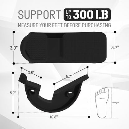 Yes4All Foot Rocker, Effective Calf Stretching and Foot Massager Stretcher for Plantar Fasciitis Relief, Improved Flexibility, Ergonomic Design for Home Exercise - color: B. Black - Single