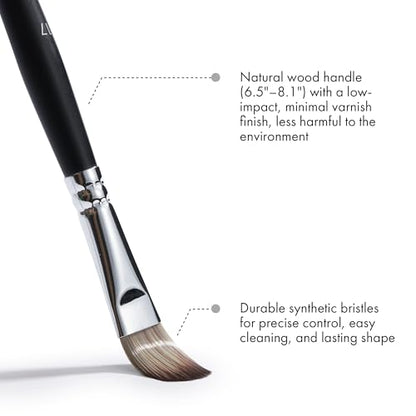 ARTIFY 25 Pieces Professional Paint Brush Set – Expert Series Synthetic Nylon Brushes for Acrylic, Oil, Watercolor, Gouache – No Shedding, Canvas Roll Case & Palette Knife, Artist Gifts Art Supplies - color: Black