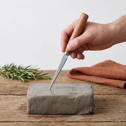 Fettling Sculpture Carpenter for Polymer Smoothing: 10pcs Wood Handles Steel Tool Shaping with Art Blade Ceramic Wooden Handle Sculpting Pottery Clay Sculpting DIY Craft