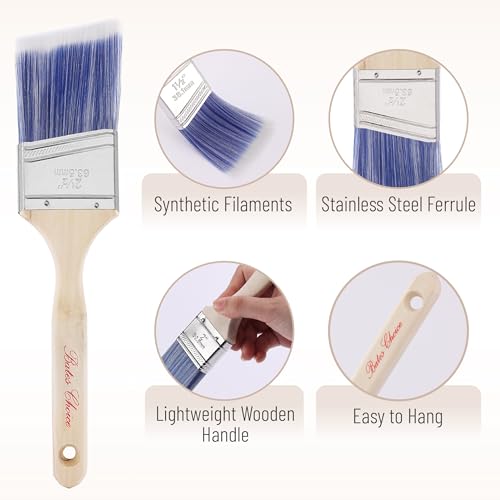 Bates- Paint Roller Kit, 19 pcs, Roller Set with Microfiber Sleeves & Frame | for Walls, Cabinets, Interior and Exterior Painting - style: Microfiber 9", 4", 19 pcs