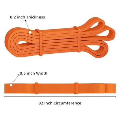 Resistance Bands, Pull Up Bands, Pull Up Assist Band Exercise Bands for Men & Women Working Out, Body Stretching, Physical Therapy, Muscle Training - color: Orange