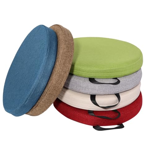 6 Pcs Flexible Floor Cushion, Floor Cushions Easy to Clean and Carry,16''x16''x2'' Soft Cushion for Learning Sitting Daycare Chair Yoga and Meditation (Linen) - color: Linen, size: 16 x 16 x 2 Inches