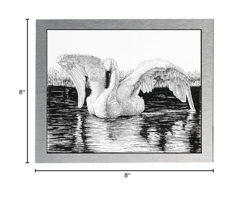 AlumaComp Aluminum Archival Painting & Mounting Panel, 8x8", Double-Sided, 100% Archival, Acid-Free, 4mm Thick, for All Media - Ideal for Professional Photographers, Fine Artists, Graphic Artists - size: 8x8"