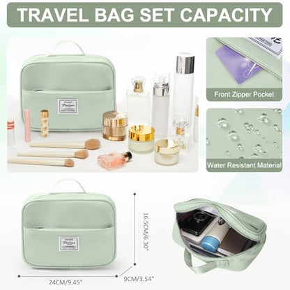 Gym Bag Womens with Shoes Compartment Travel Duffel Bag Grey Green - color: B9-Grey Green+Toiletry Bag