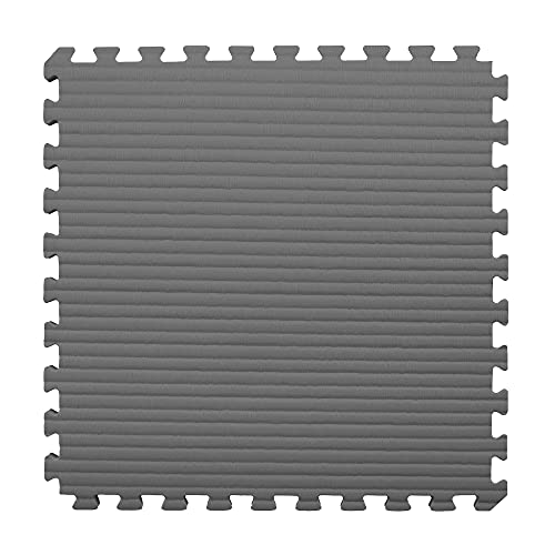 IncStores 7/8 Inch Thick Tatami Foam Flooring Tiles | Textured Interlocking Foam Tiles for Martial-Arts Floor Protection in Your Home Gym, Playroom, and More - color: Black/Grey, size: 20 - 2'x2' Tiles (80 Sq Ft)