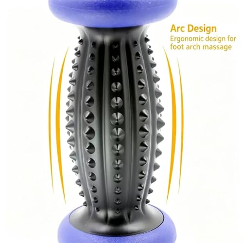 3 in 1 Foot Roller for Plantar Fasciitis Pain Relief – Deep Tissue Foot Massage Kit for Arch & Heel Pain, Includes Lacrosse & Spiky Massage Ball