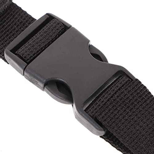 BESPORTBLE Buckle Straps Set: Black Nylon Adjustable Buckle Straps with Quick Release for Backpacking, Outdoor Activities Securing Yoga Mats Tents and Luggage, No Sewing Kit