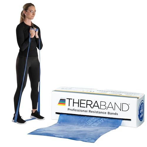 THERABAND Resistance Bands, Workout Band, Exercise, Physical Therapy, Blue - color: Blue - Extra Heavy