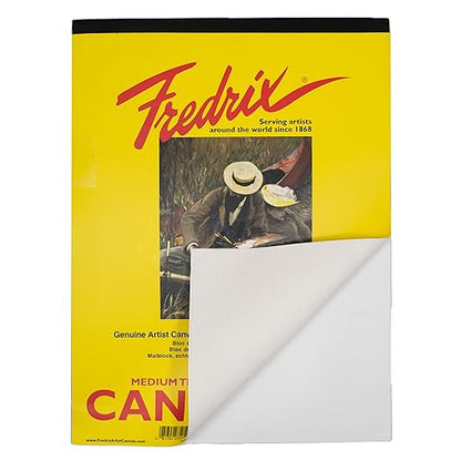 FREDRIX Creative Series White Canvas Pad, 12" x 16" - color: White Canvas, size: 12" x 16"