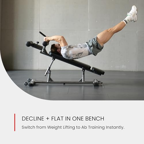 Finer Form Semi-Commercial Decline Sit Up and Flat Weight Bench