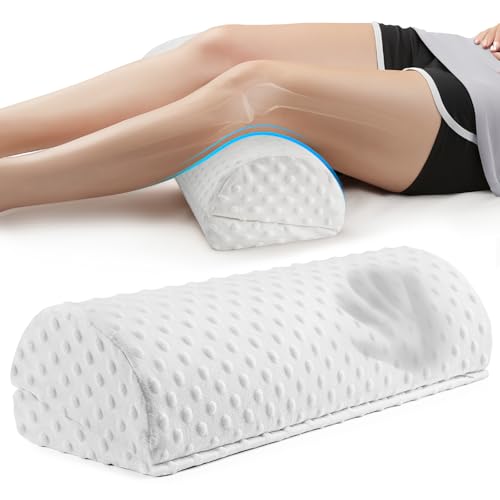 Half Moon Leg Bolster for Back Sleeping Relieve Lower Back, Knee Leg Stress