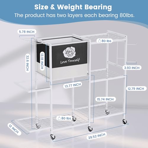 Yoga Mat Storage Rack，Home Gym Storage Rack Gym Workout Equipment Storage Organizer Fitness Weight Rack on Wheels for Yoga Mat,Yoga Block,Foam Roller,Resistance Band,Dumbbell,Kettlebell and Other Workout Accessories - color: Beige