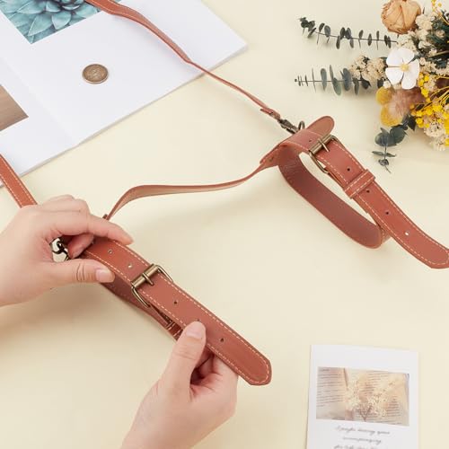 GORGECRAFT 51cm Picnic Blanket Carry Strap Outdoor Leather Portable Handle Belt Carrier Motorcycle Bedroll Straps Holder Adjustable for Camping Travel Rug Yoga Exercise Mat Carpet Home Blanket - size: 510x325x2.5~15.5mm