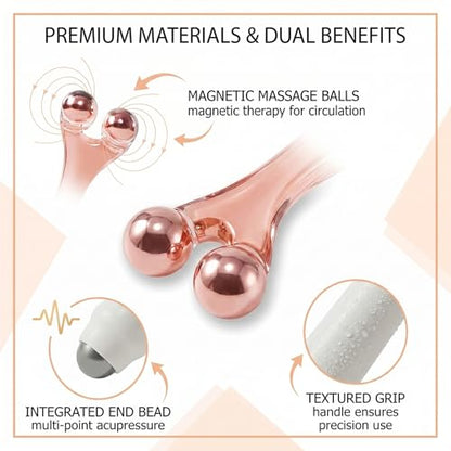 2pcs Finger Massager Roller,Finger Massager,Finger Massager for Arthritis,Hand Massager Tool,Hand Roller Massager,Improves Circulation,Hand Pain and Stress,for Fingers, Hands and Palms(Coffee)