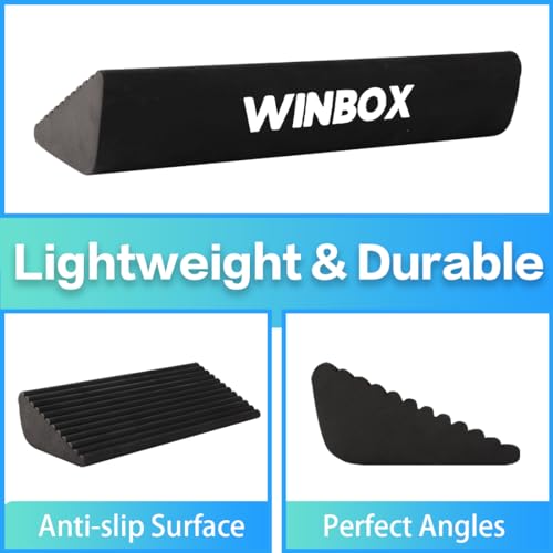Squat Wedge and Slant Board for Calf Stretching, Foot Stretcher for Physical Therapy, Calf Stretcher for Improving Mobility Balance and Strength Performance
