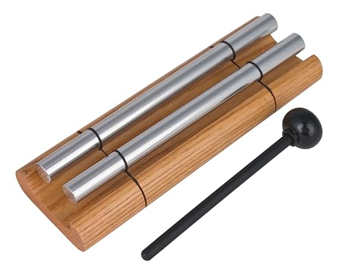 Woodstock Wind Chimes Zenergy Duo Hand Bell Chime, 2 Tone, Bell Percussion Instrument for Meditation, Yoga, Classrooms, Offices, Great for Awareness, Relaxation 7.5" (ZENERGY2) - size: 7.5"