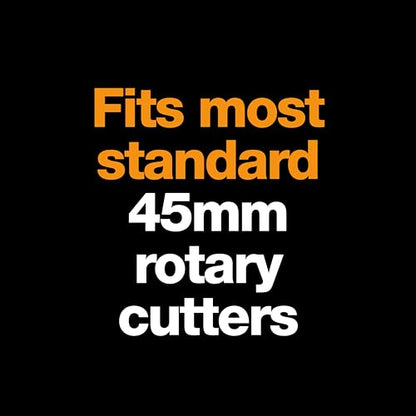 Fiskars 45mm Perforating Rotary Cutter Blade Replacement for Fabric, 1-Pack | Perforates Fabric or Paper, Premium Steel for Long-Lasting Sharpness, Precision Cutting in Crafts, Sewing & Quilting Projects - size: 45mm, style: 1 Pack - Perforated