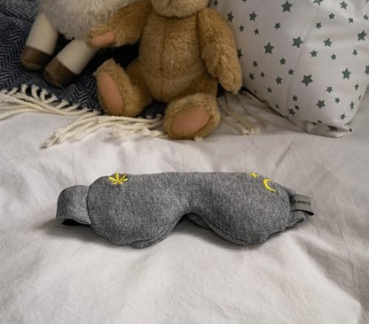 ASUTRA Kids Eye Pillow for Sleep, Gray Cotton Jersey
