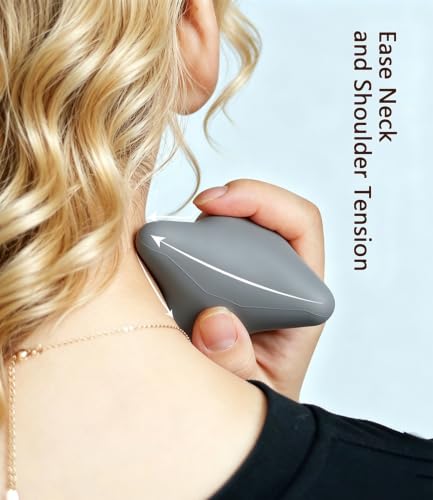 Trigger Point Massage Tool, 3" × 2.6", Deep Tissue Manual Massage Ball for Muscle Knots & Myofascial Release, Physical Therapy Tool for Plantar Fasciitis, Foot Hand Hip & Back Soreness Relief - color: Gray