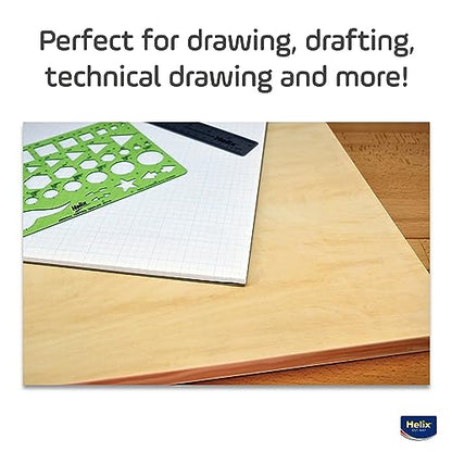 Helix - Wooden Drawing Board - Plain Edge - 23 x 31 inch | Smooth Surface for Artists - Super Light and Portable - Outdoor Sketching - Durable Construction for Easy Transport - size: 23” x 31”, style: Plain Edge