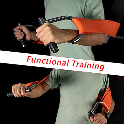 Upgrated Pull Up Assistance Resistance Bands Handles, Unique Steel Stretch Elastic Exercises Band Attachment Handles with Rubber for Pull-up Bars Workouts Home Gym