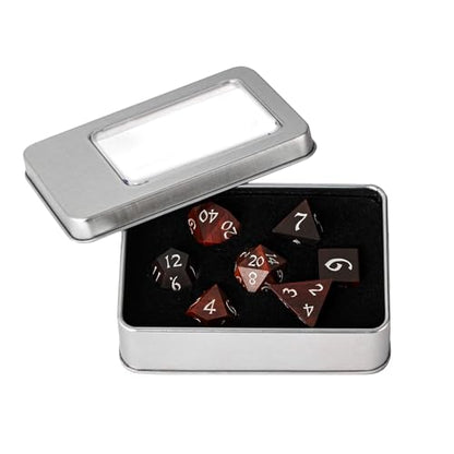 Wooden DND Dice Set Red Sandalwood Wood Dice Set for Tabletop Games - color: Big Red Sandalwood