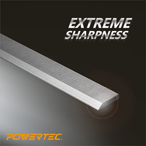POWERTEC 8 Inch Jointer Blades for Delta 37-365X, 37-350A, 37-380, 37-877, 37-680, 37-680X, 37-350, DJ-20 Jointer, Replacement for 37-355 Jointer Knives, Set of 3 (148073) - size: 8 inch