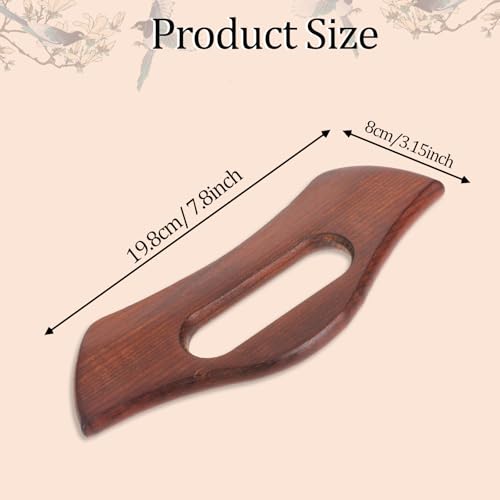 Mozeat Lens Lymphatic Drainage Massager, Wooden Body Gua Sha Tool - color: Style-d