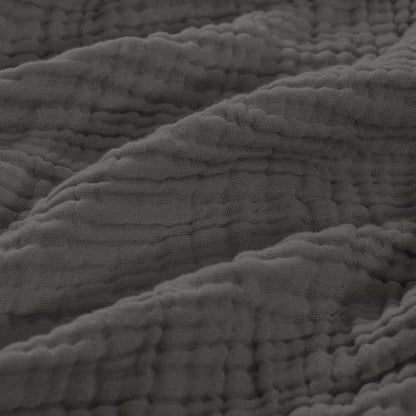 Carriediosa 100% Cotton Muslin Throw Blanket 66 x 90 Summer Gauze for Adult - color: Dark Gery, size: Twin XL