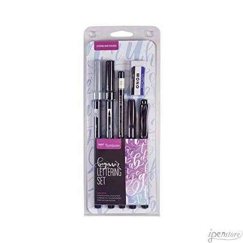 Tombow 56190 Beginner Lettering Set. Includes Essential Tools to Start Hand Lettering - style: Beginner Lettering Set
